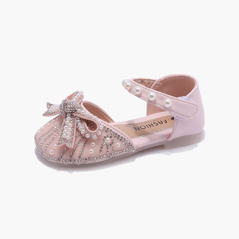 Dječje sandale za princeze s mekanom potplatom, Velcro kopča, ljeto, korejski stil