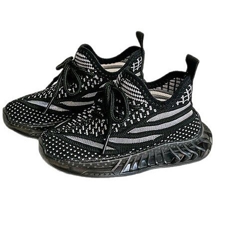 Proljeće 2025 Dječje protuklizne Flyknit Coconut tenisice – Velcro, za vanjske šetnje, ležerno, uzrast 12–36 mjeseci