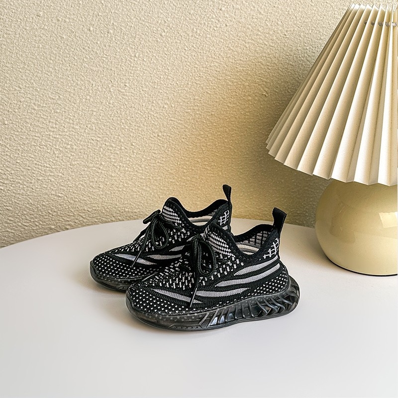 Proljeće 2025 Dječje protuklizne Flyknit Coconut tenisice – Velcro, za vanjske šetnje, ležerno, uzrast 12–36 mjeseci