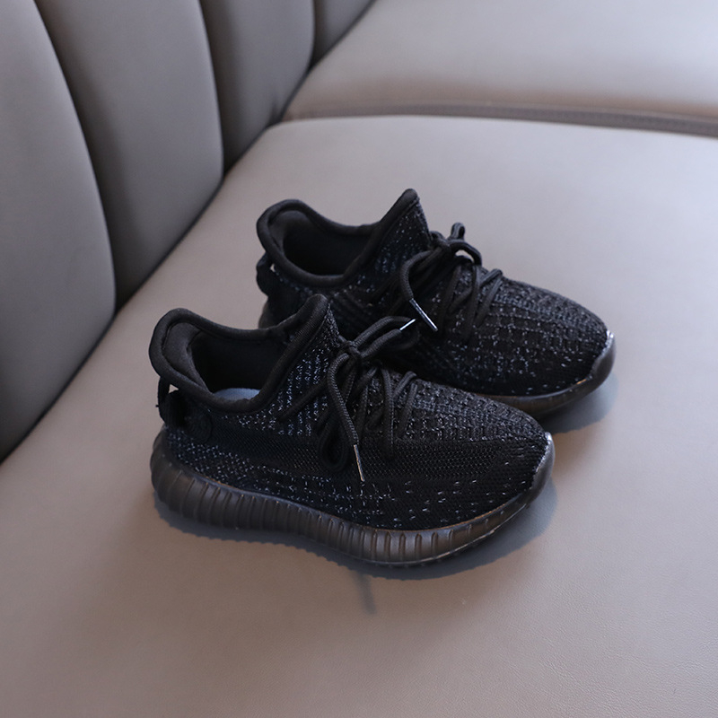 Detské kokosové tenisky s priedušnou Flyknit hornou časťou, na jar a jeseň, ľahké, protišmykové