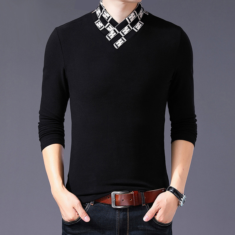 Na skladištu: muška duga rukava polo majica od pamuka, s izvezenim slovima, slim fit