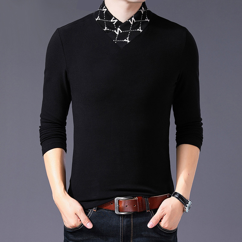 Na skladištu: muška duga rukava polo majica od pamuka, s izvezenim slovima, slim fit