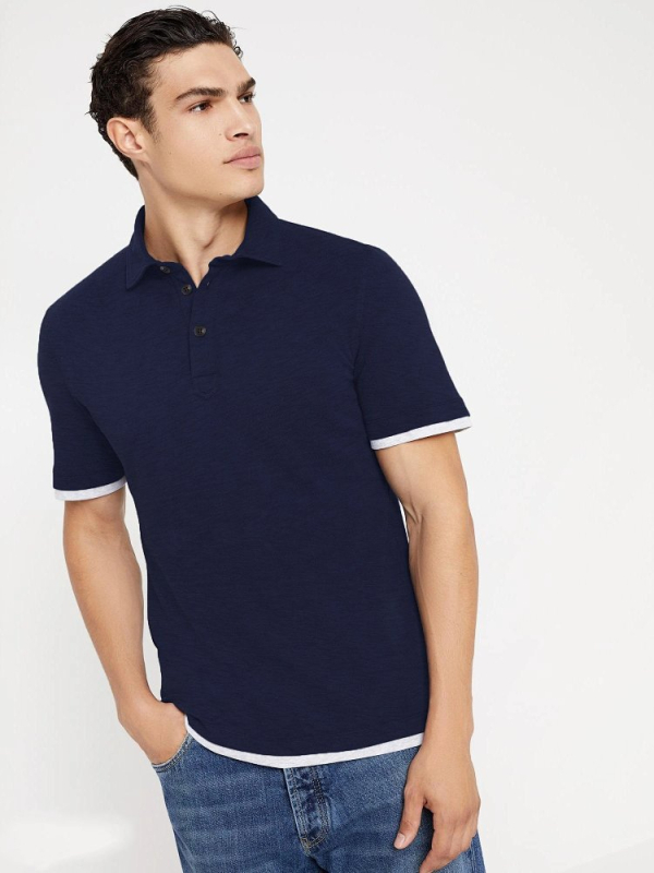 BC Brand muška polo majica od čistog bambus-pamuka sa slub teksturom, ovratnik Turn-Down i poluotvorenim dekolteom, 180 g/m² - 37137