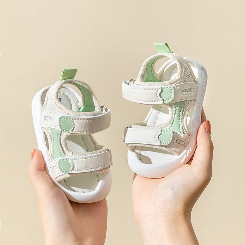 Brammel ljetne dječje sandale – sandale za hodanje za bebe i djecu 1–3 godine, s Velcro zatvaračem, mrežasti gornji dio, gumeni potplat, za plažu