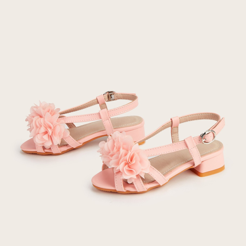 Dječje sandale za djevojčice, proljeće 2026. – cvjetna čipka, cipele princeze s otvorenim prstom