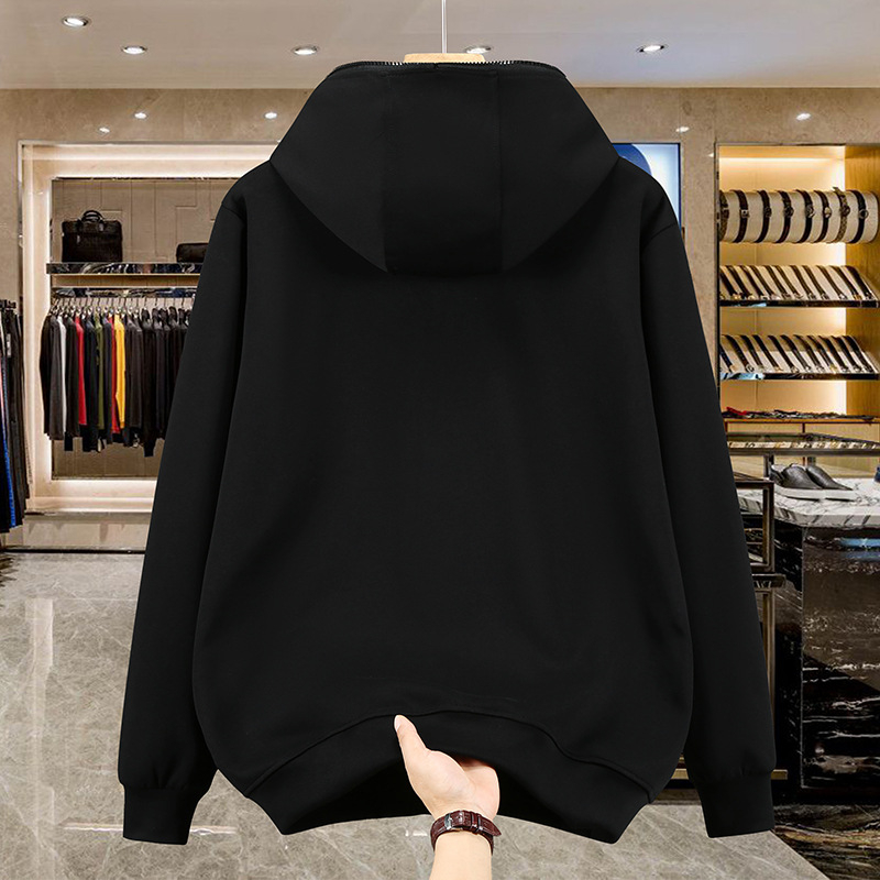 Мъжки худи суитшърт за пролет и есен 2025 – свободен силует, плюс размер