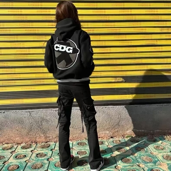 Мъжко бейзболно яке с бродерия, американски стил, пролет 2025, Slim fit