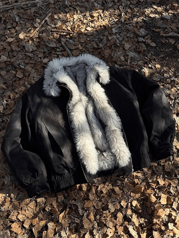 Мъжко яке Mountain Eagle с яка от козина, дебело зимно памучно яке, стил Харингтън