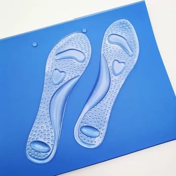 PU стелки за жени, 3/4 дължина, двойна аркова опора, силиконова подплата, удебелени за облекчаване на болката, масаж, сърдцевидна форма за високи токчета
