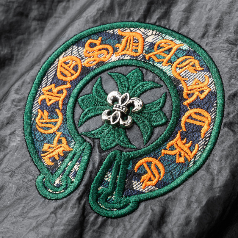 Американски стил 2025 пролетно-есенно PU яке за мъже с бродерия, ежедневна луксозна външна дреха