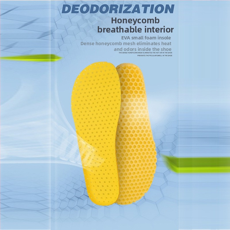 Vložka do topánok s štruktúrou bunkovej, bylinným deodorantom, mimoriadne mäkká, vysoká elasticita, unisex