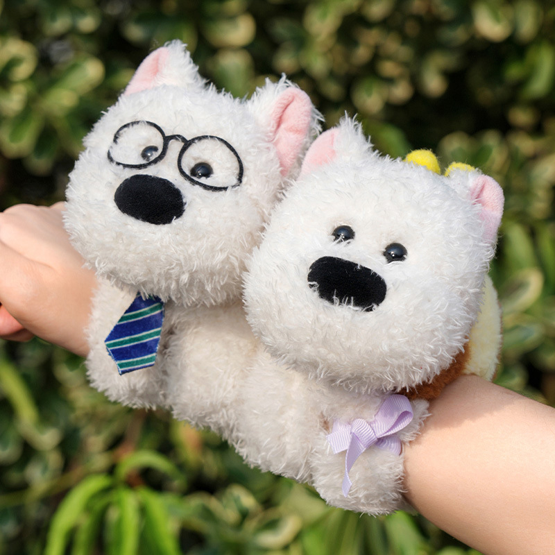 Slatko štene West Highland White Terrier - plišana igračka za zapešće za djecu