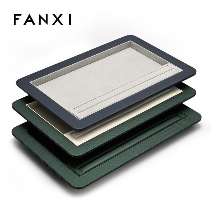 Fanxi 2021 Φθινοπωρινή παρουσίαση κοσμημάτων για δαχτυλίδια, δίσκος σε σκούρο πράσινο, ελαφριά πολυτελεία οργάνωση