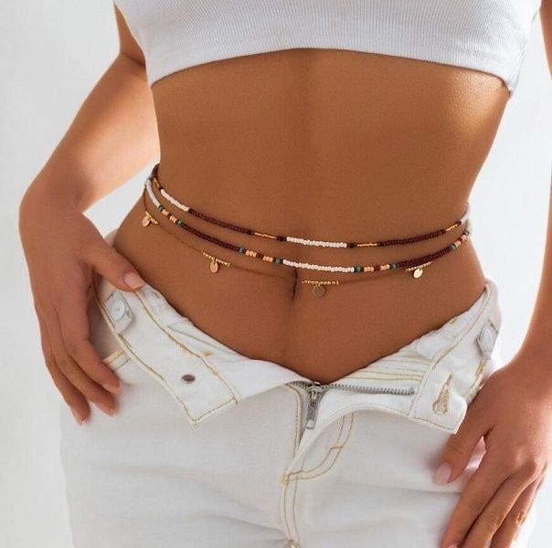 Set od 3 ogrlice s perlama u boho stilu, ženski modni nakit