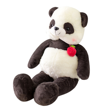Plišani set u šumskom stilu: veliki panda teddy medo, slatka patka pliš, lutka za hvatanje u stroju, jastuk za krevet