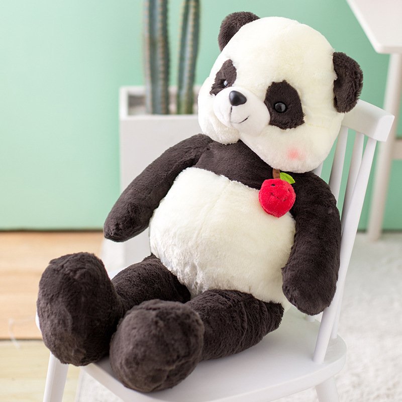Plišani set u šumskom stilu: veliki panda teddy medo, slatka patka pliš, lutka za hvatanje u stroju, jastuk za krevet