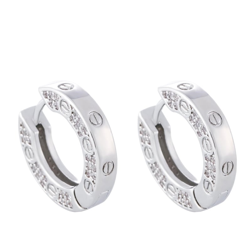 Naušnice od bakra s dijamantnom ukrasom, 14K pozlata, korejskog dizajna geometrijski, unisex, elegantan minimalistički nakit