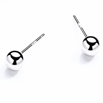 Naušnice od S925 srebra, unisex, okrugle perle, minimalistički dizajn