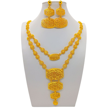 Set nakita od 24K legure: ogrlica i naušnice za nevjestu