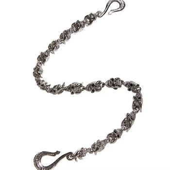 Metalni lančić s kozjim rogom i lobanjom - više načina nošenja, personalizirani, unisex stil