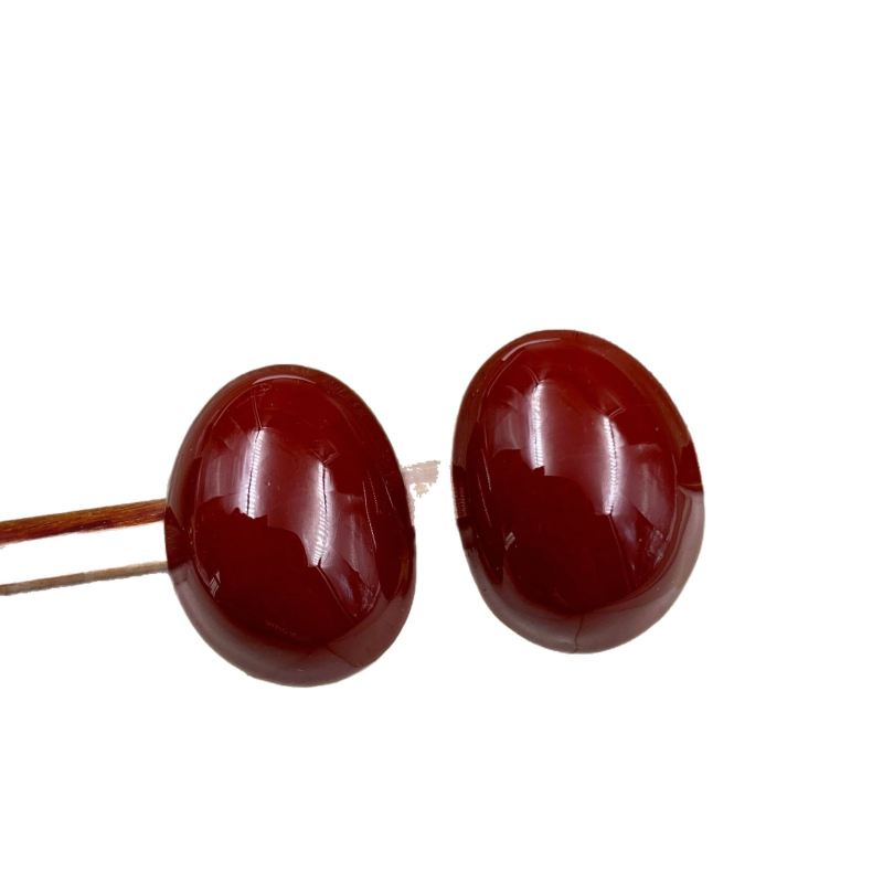 Set nakita u francuskom stilu, minimalistički, crvena boja, vintage geometrijski ton Merlot — naušnice, prsten i narukvica