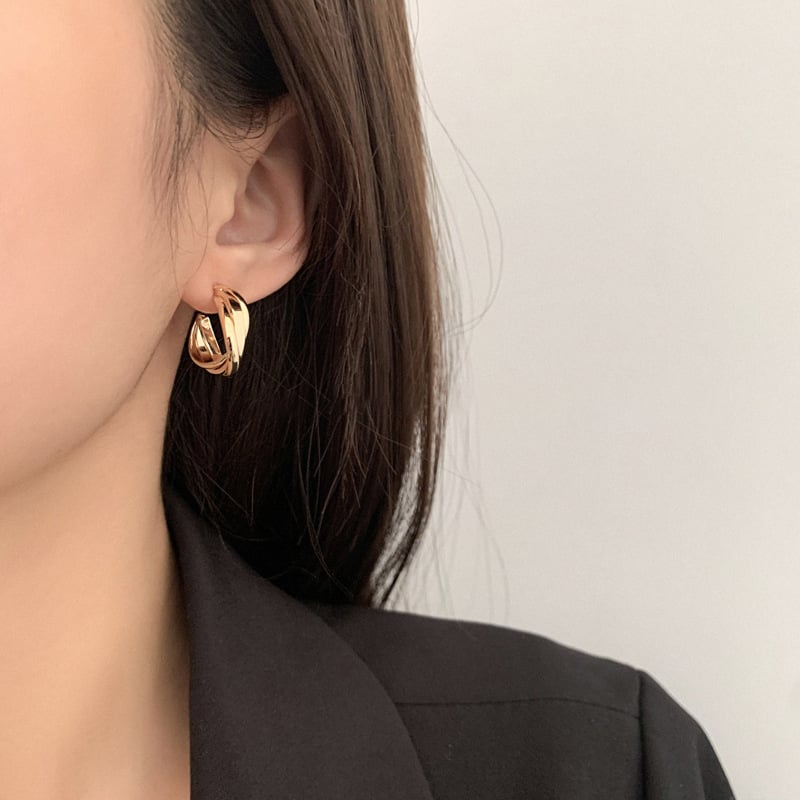 Clipsuri circulare pentru urechi, fără piercing, stil minimalist, aspect premium pentru femei