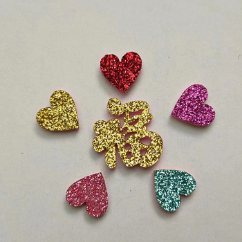 Materijal za DIY dodatke za kosu s patch simbolom sreće – retro svečana ukras s pajetama