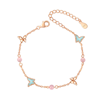 Carlene 925 srebrni svjetleći narukvica s motivom leptira, originalni dizajn, suptilan luksuz