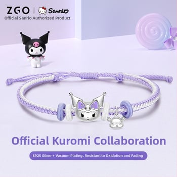 Zhenggang x Sanrio Kuromi strieborný náramok pre ženy, nový model 2024, elegantný darček k narodeninám