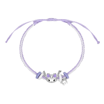 Zhenggang x Sanrio Kuromi ασημένιο βραχιόλι για γυναίκες, νέο μοντέλο 2024, κομψό δώρο γενεθλίων