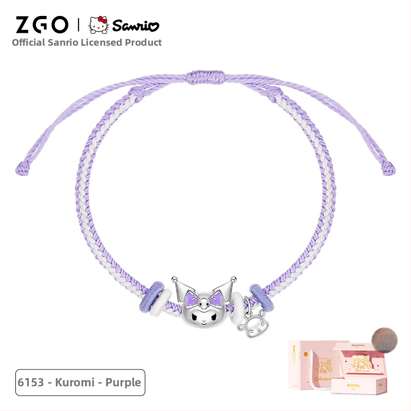 Zhenggang x Sanrio Kuromi strieborný náramok pre ženy, nový model 2024, elegantný darček k narodeninám