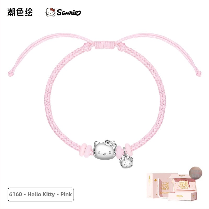 Zhenggang x Sanrio Kuromi strieborný náramok pre ženy, nový model 2024, elegantný darček k narodeninám