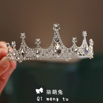 Dječja tiara s kristalima – elegantan dodatak za kosu za djevojčice, za rođendan i nastupe kao princeza