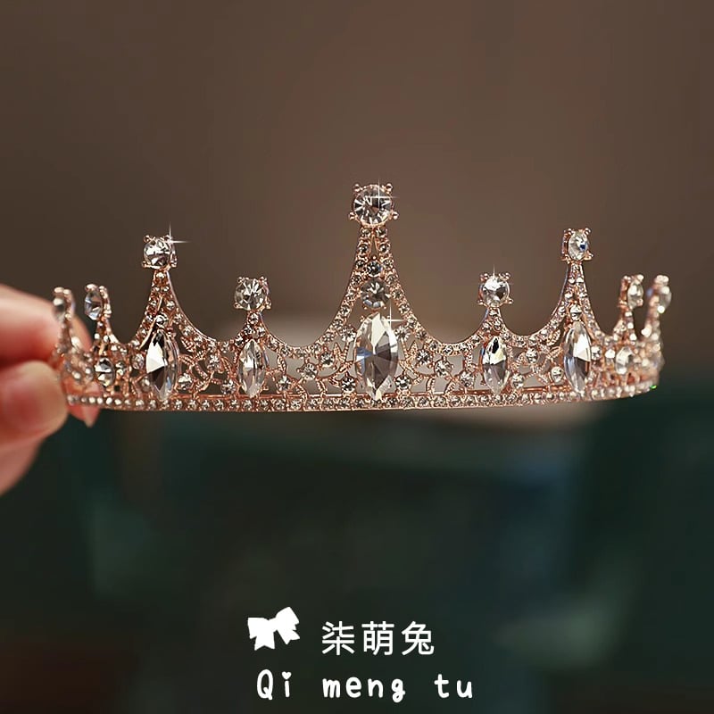 Dječja tiara s kristalima – elegantan dodatak za kosu za djevojčice, za rođendan i nastupe kao princeza