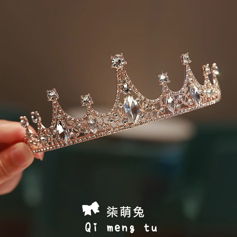 Dječja tiara s kristalima – elegantan dodatak za kosu za djevojčice, za rođendan i nastupe kao princeza