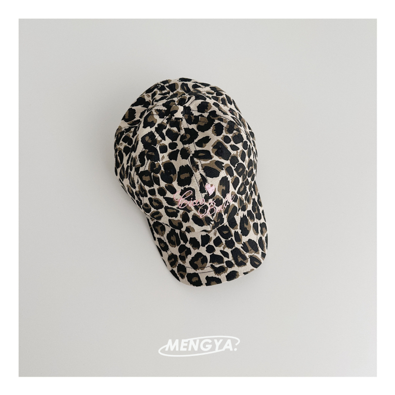 Dječja kapa s leopard printom i točkicama, sa širokim obodom, lagana ljetna retro zaštita od sunca, unisex baseball kapa
