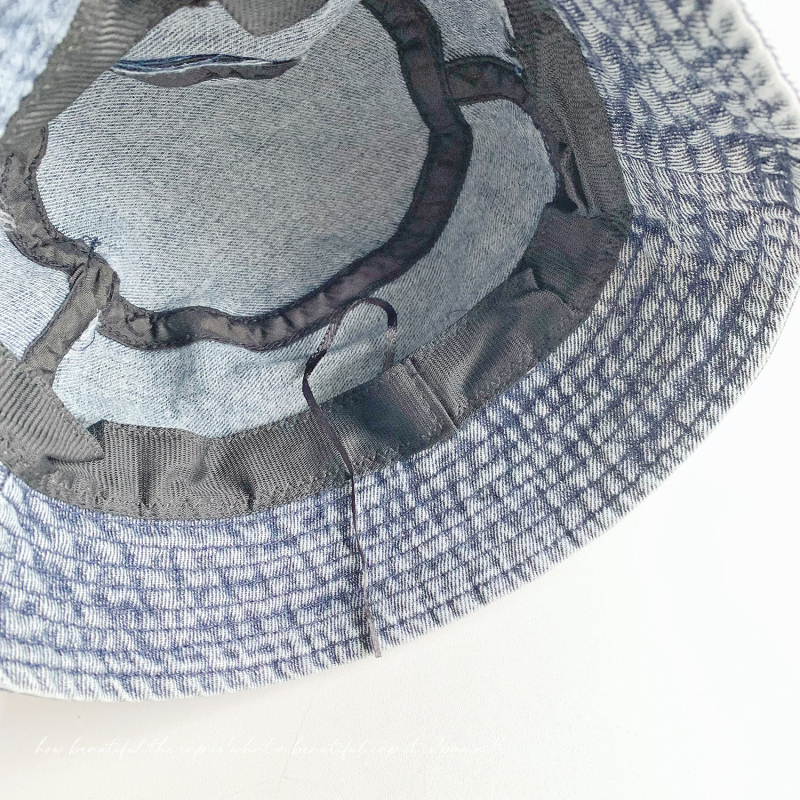 Denim ribarska kapa za djecu s mašnicom, pran vintage izgled, dječja kapa za sunce, ljeto proljeće jesen, korejski casual stil