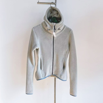 Ženska jakna od polar fleece s kapuljom, uski kroj, jesen i zima, pogodna za vožnju biciklom