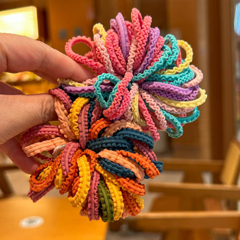 3 cm детска лента за коса – нежна еластична лента за момичета и бебета с копринен блясък