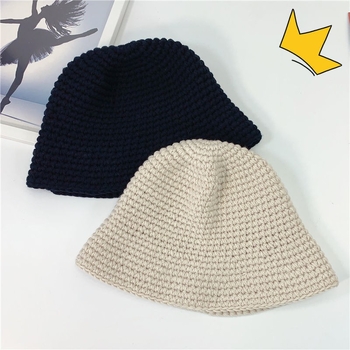 Unisex dječja vunena pletena fisherman's kapa, jesen-zima, japanski stil