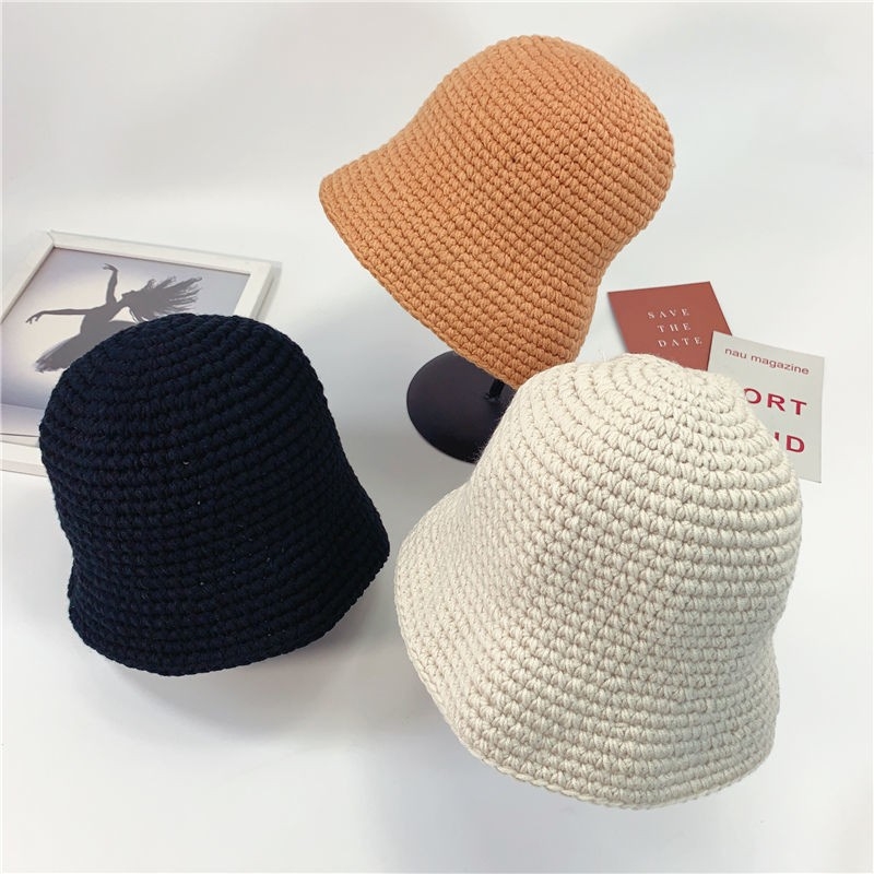 Unisex dječja vunena pletena fisherman's kapa, jesen-zima, japanski stil