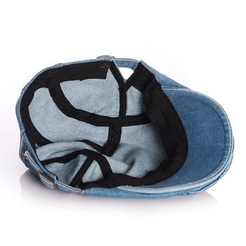 Dječji denim beret za proljeće i jesen, prozračan s UV zaštitom