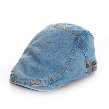 Dječji denim beret za proljeće i jesen, prozračan s UV zaštitom