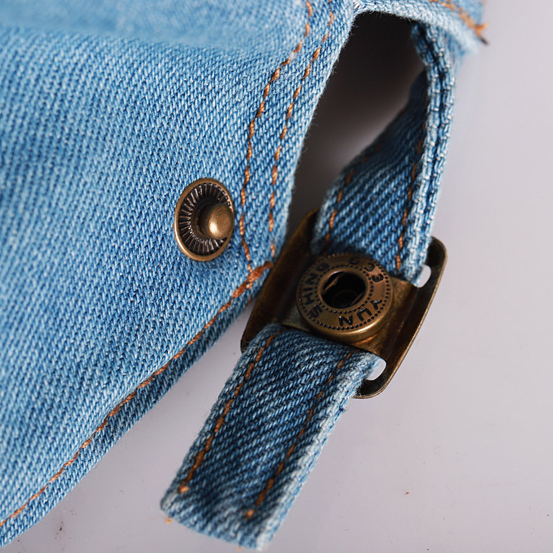 Dječji denim beret za proljeće i jesen, prozračan s UV zaštitom