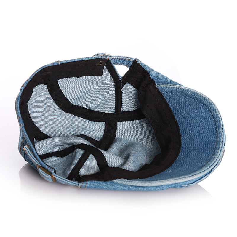 Dječji denim beret za proljeće i jesen, prozračan s UV zaštitom