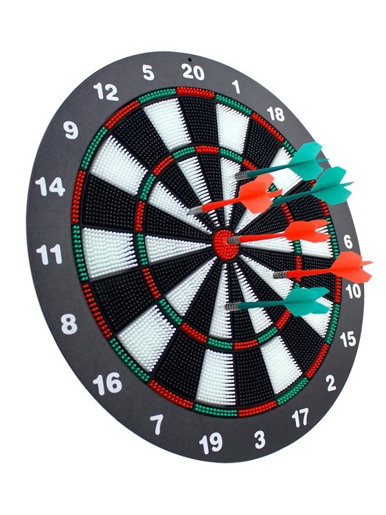 16-inčni mekani dartboard set s mekим gumastim vrhovima, dječji set, promjer 42 cm