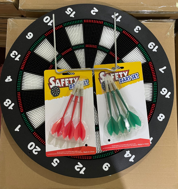 16-inčni mekani dartboard set s mekим gumastim vrhovima, dječji set, promjer 42 cm