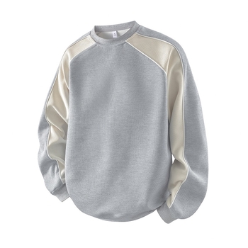 Muški hoodie s kontrastnim blokom boja, udoban kroj, jesen 2025
