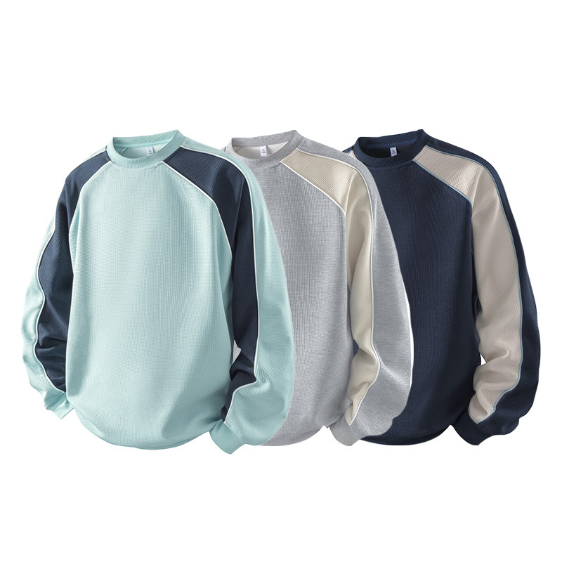 Muški hoodie s kontrastnim blokom boja, udoban kroj, jesen 2025