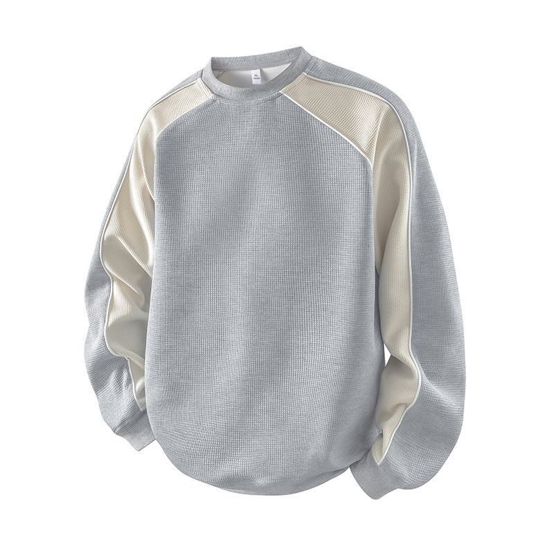 Muški hoodie s kontrastnim blokom boja, udoban kroj, jesen 2025